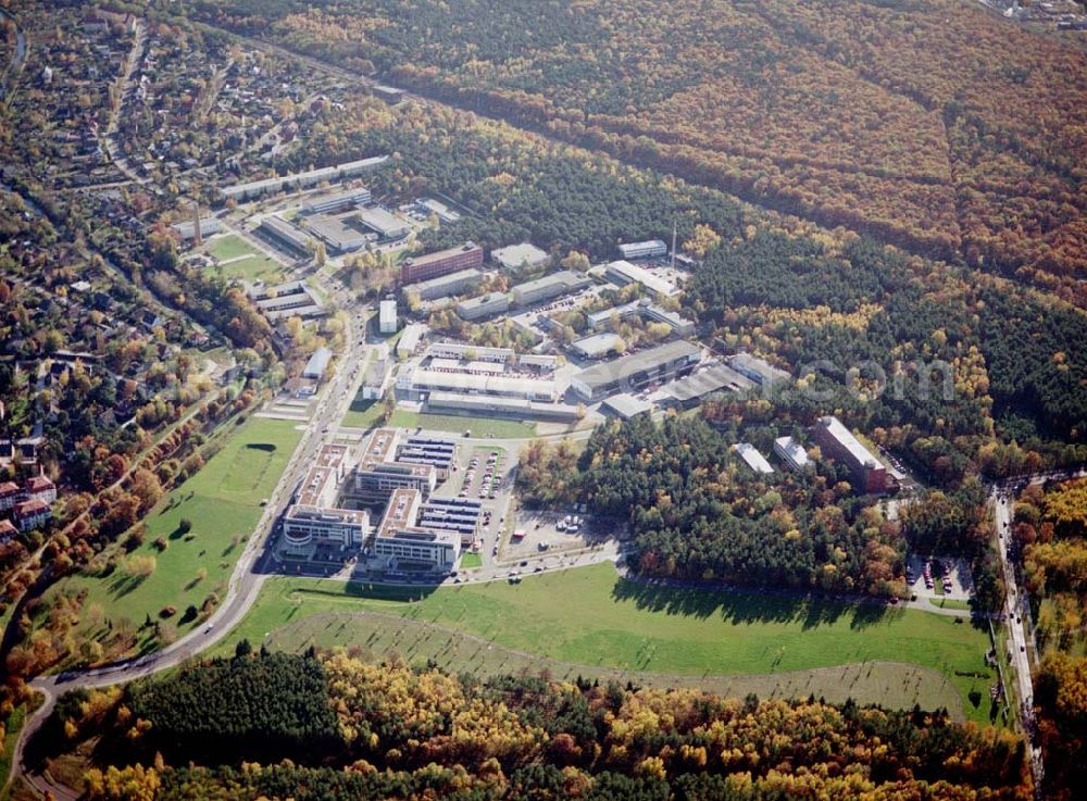 Aerial image Berlin - Köpenick - Feriger Neubau auf dem Gelände des Innovationsparkes Wuhlheide in Berlin - Köpenick.