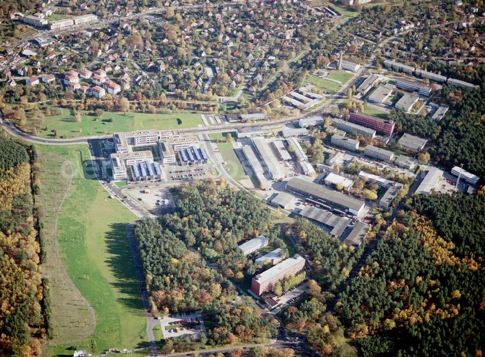 Aerial photograph Berlin - Köpenick - Feriger Neubau auf dem Gelände des Innovationsparkes Wuhlheide in Berlin - Köpenick.