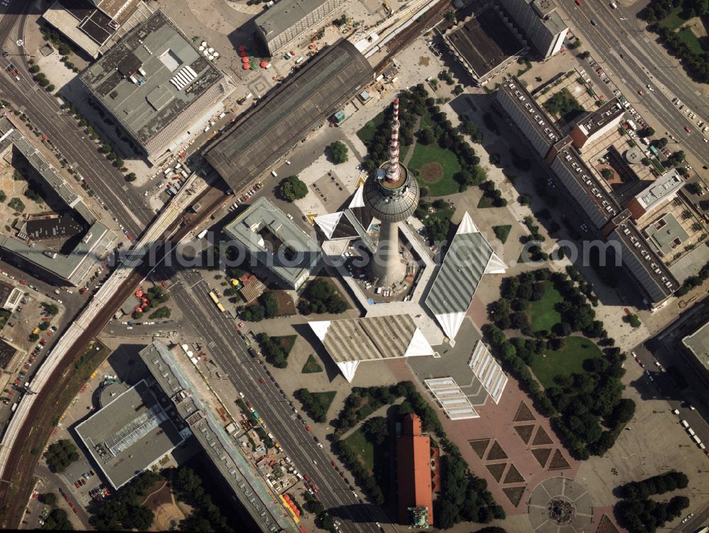 Berlin from above - Television Tower in Berlin in Germany