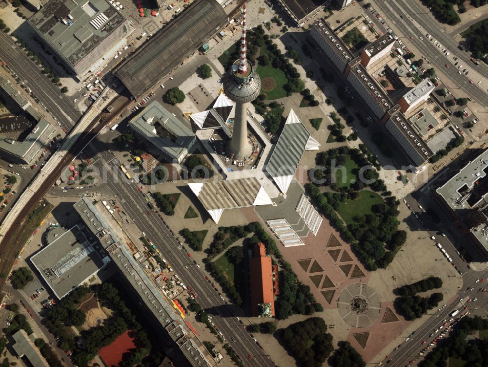 Berlin from the bird's eye view: Television Tower in Berlin in Germany