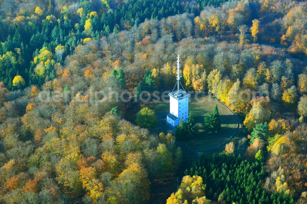 Aerial photograph Blumenholz - Television Tower in Blumenholz in the state Mecklenburg - Western Pomerania, Germany