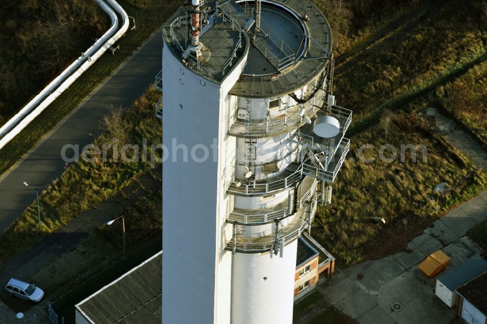 Frankfurt (Oder) from the bird's eye view: Television Tower in Frankfurt (Oder) in the state Brandenburg