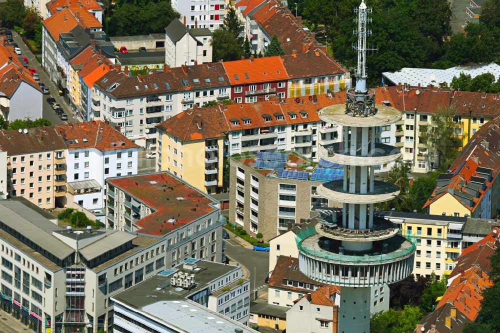 Hannover from the bird's eye view: Telecommunications tower building and television tower VW Tower on Hamburger Allee in Hanover in the state of Lower Saxony, Germany