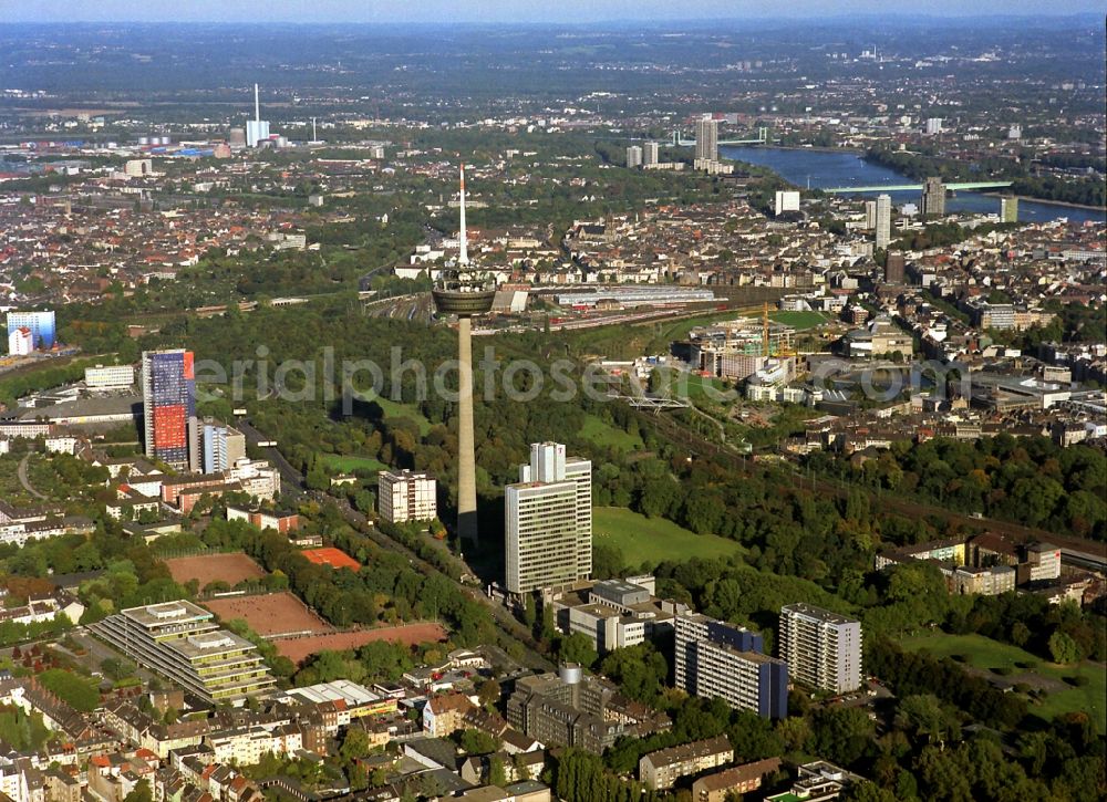 Köln from above - Television Tower Colonius in Cologne in the state North Rhine-Westphalia, Germany