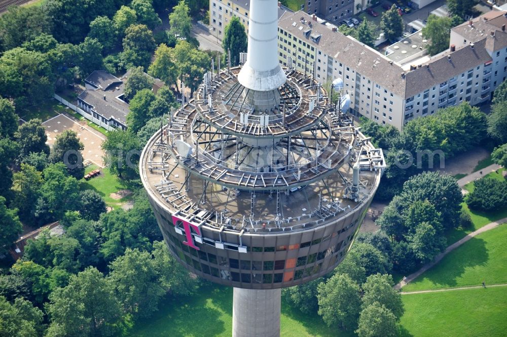 Aerial photograph Köln - Television Tower Colonius in Cologne in the state North Rhine-Westphalia, Germany