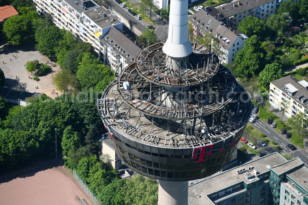 Aerial photograph Köln - Television Tower Colonius in Cologne in the state North Rhine-Westphalia, Germany