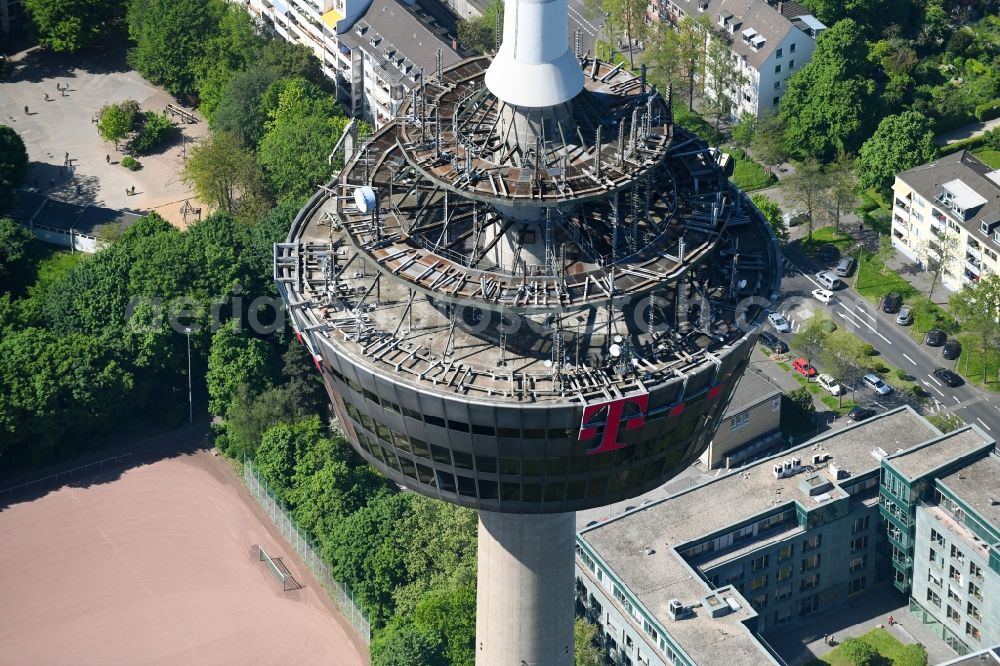 Köln from above - Television Tower Colonius in Cologne in the state North Rhine-Westphalia, Germany