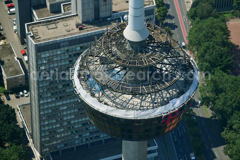 Köln from the bird's eye view: Television Tower Colonius in Cologne in the state North Rhine-Westphalia, Germany