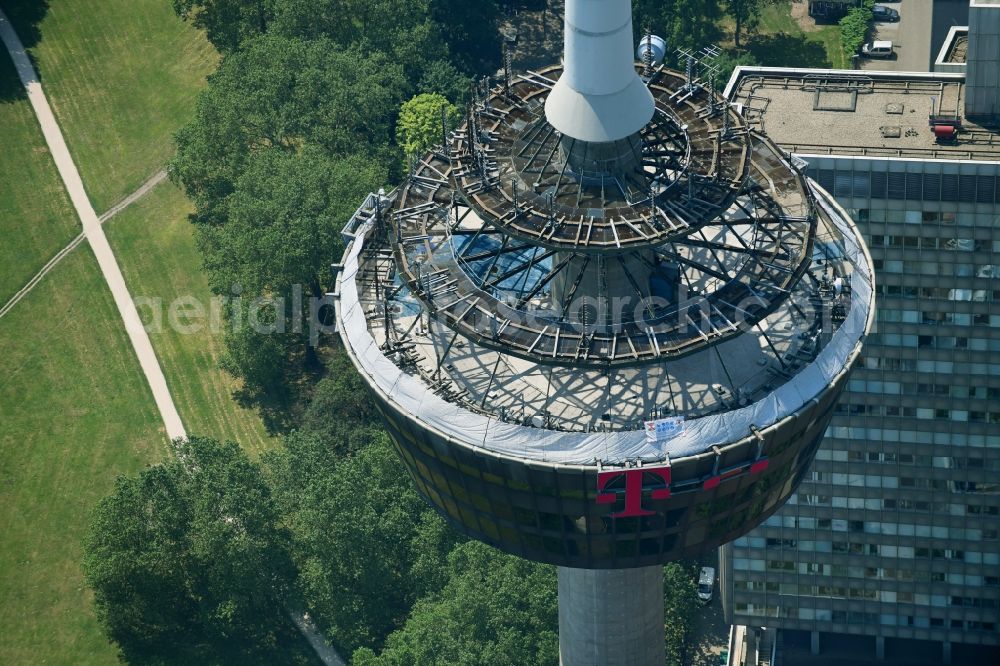 Aerial photograph Köln - Television Tower Colonius in Cologne in the state North Rhine-Westphalia, Germany