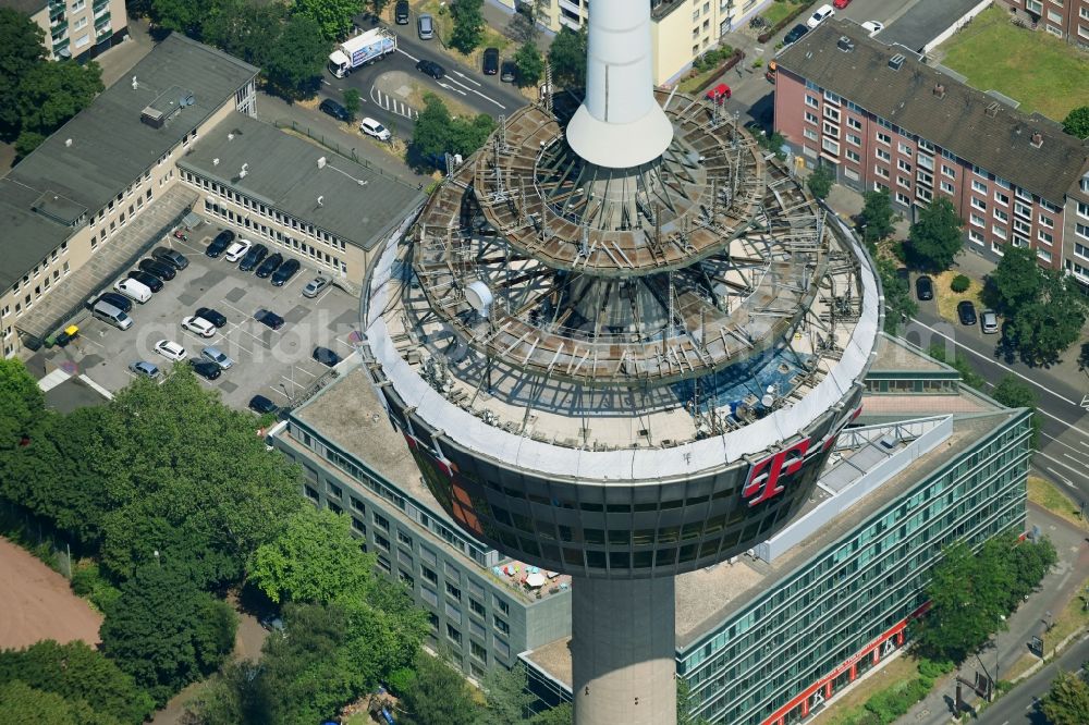 Köln from the bird's eye view: Television Tower Colonius in Cologne in the state North Rhine-Westphalia, Germany