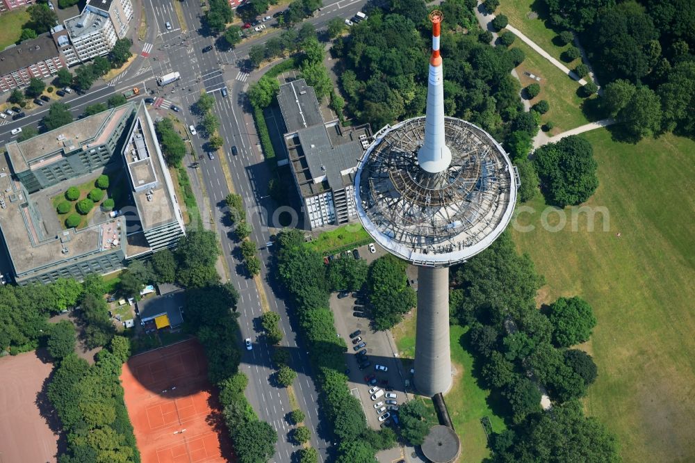 Köln from the bird's eye view: Television Tower Colonius in Cologne in the state North Rhine-Westphalia, Germany