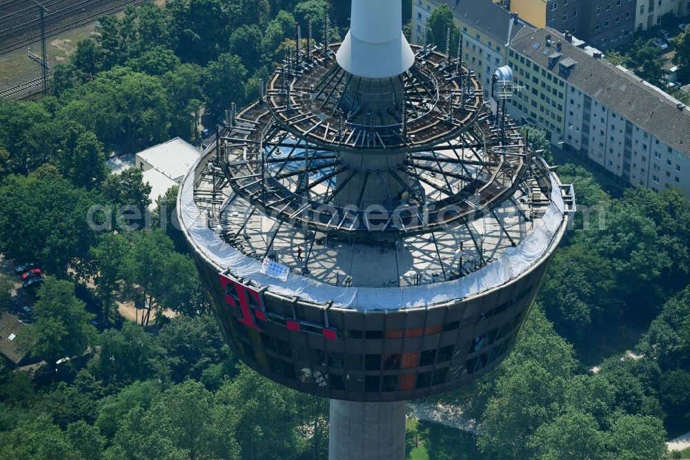 Aerial photograph Köln - Television Tower Colonius in Cologne in the state North Rhine-Westphalia, Germany