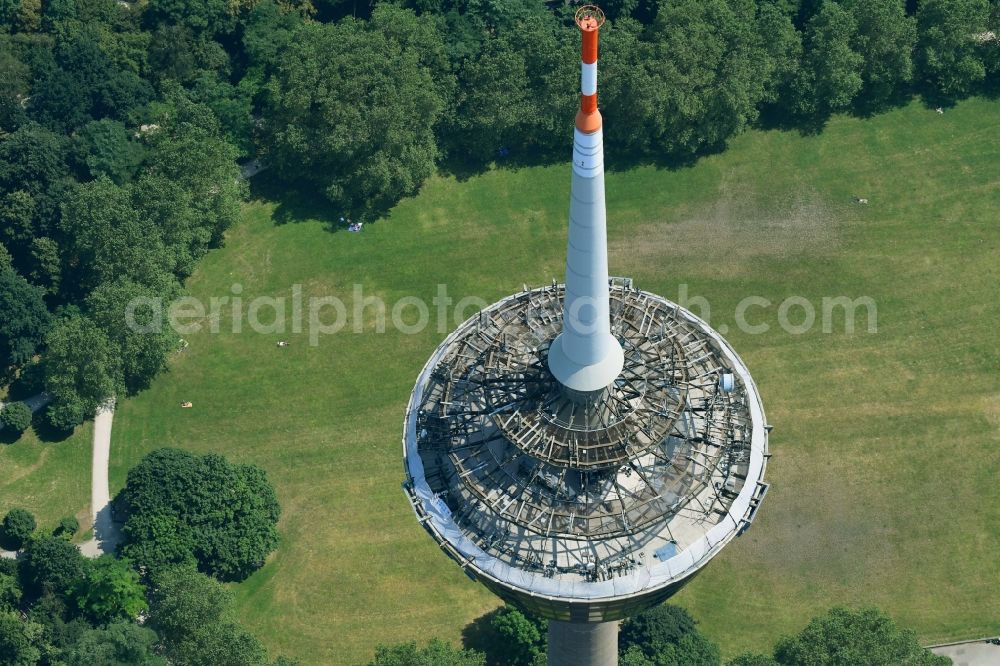 Aerial photograph Köln - Television Tower Colonius in Cologne in the state North Rhine-Westphalia, Germany