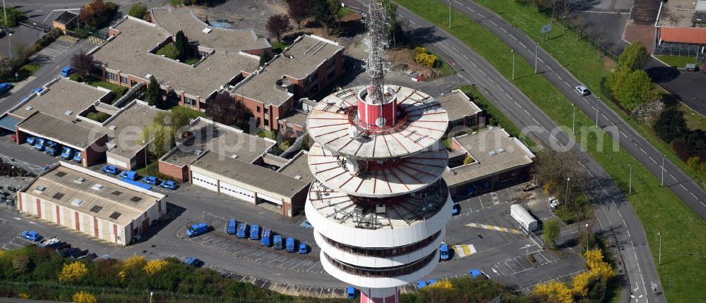 Aerial image Lille - Television Tower on Rue Chappe in Lille in Nord-Pas-de-Calais Picardy, France