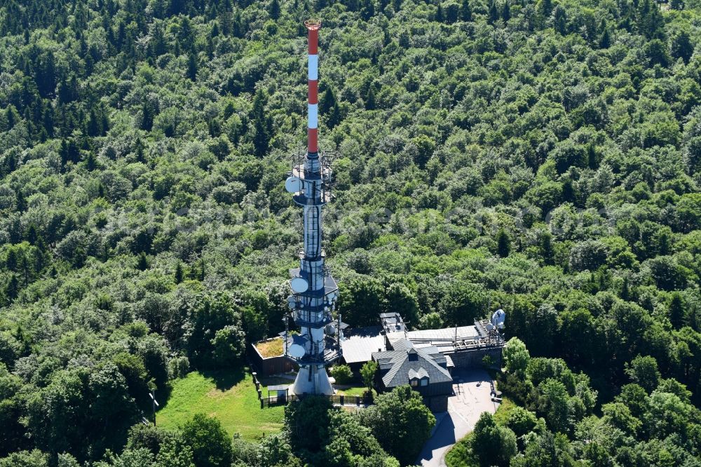 Aerial image Rimbach - Television Tower on Burgstallweg in Rimbach in the state Bavaria, Germany