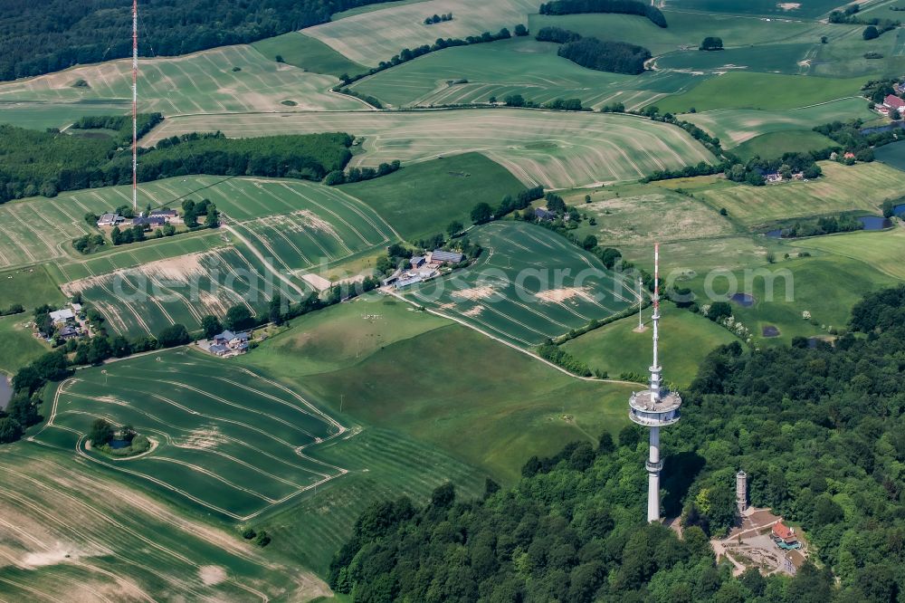 Aerial image Schönwalde am Bungsberg - Television Tower on street Zum Bungsberg in Schoenwalde am Bungsberg in the state Schleswig-Holstein, Germany