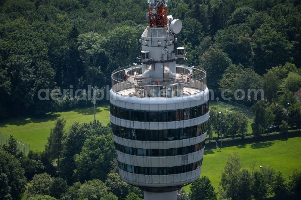 Aerial image Stuttgart - Television Tower on Frauenkopf in Stuttgart in the state Baden-Wuerttemberg, Germany