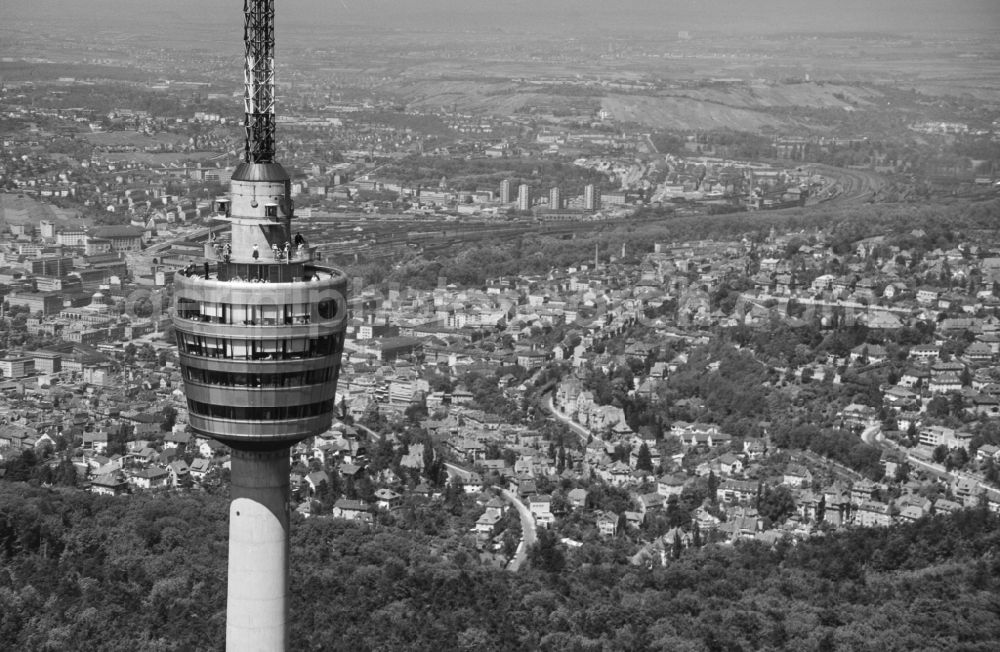 Aerial photograph Stuttgart - Television Tower in the district Degerloch in Stuttgart in the state Baden-Wuerttemberg, Germany