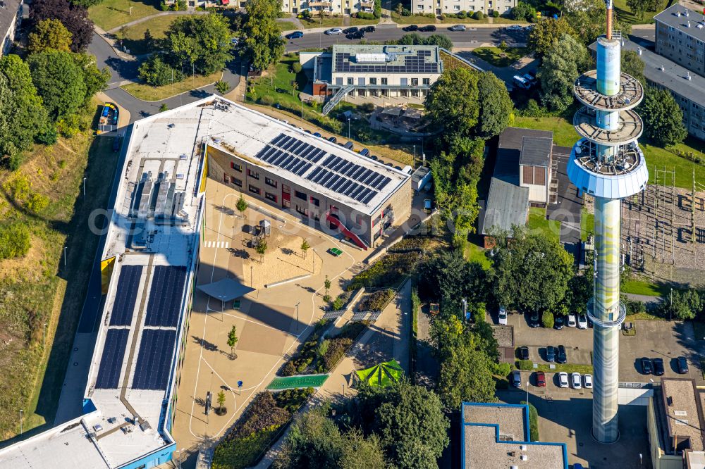 Aerial image Velbert - Television Tower Telebert on Rheinlandstrasse in Velbert in the state North Rhine-Westphalia, Germany