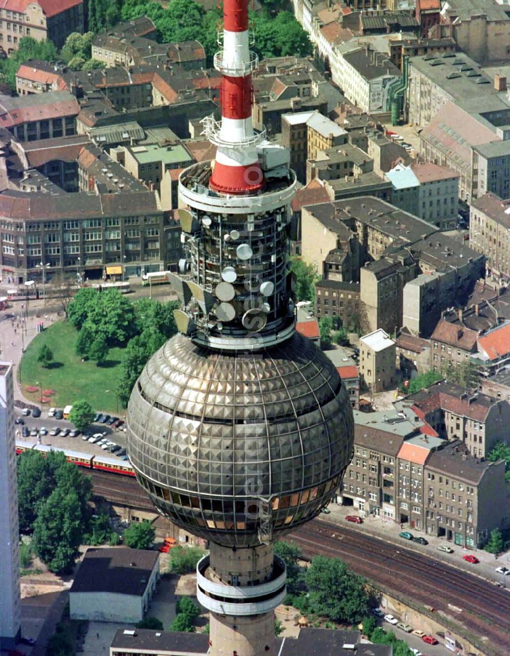 Berlin from the bird's eye view: 23.06.94 Fernsehturm