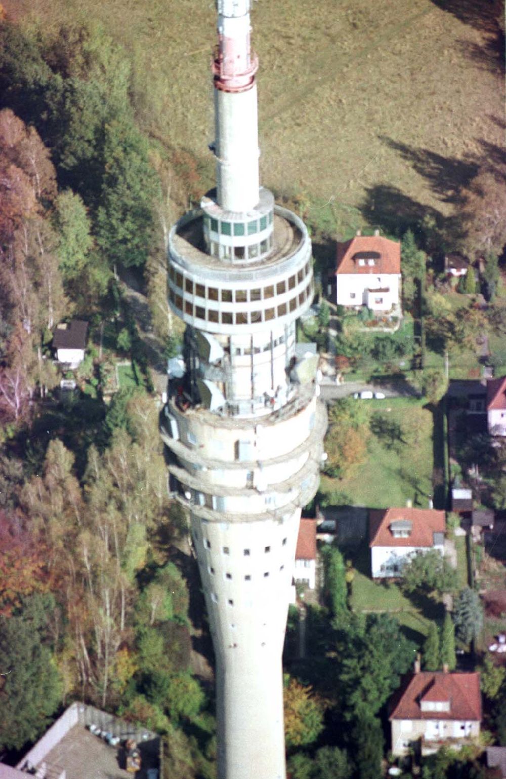 Dresden from above - Fernsehturm Dresden Klotsche