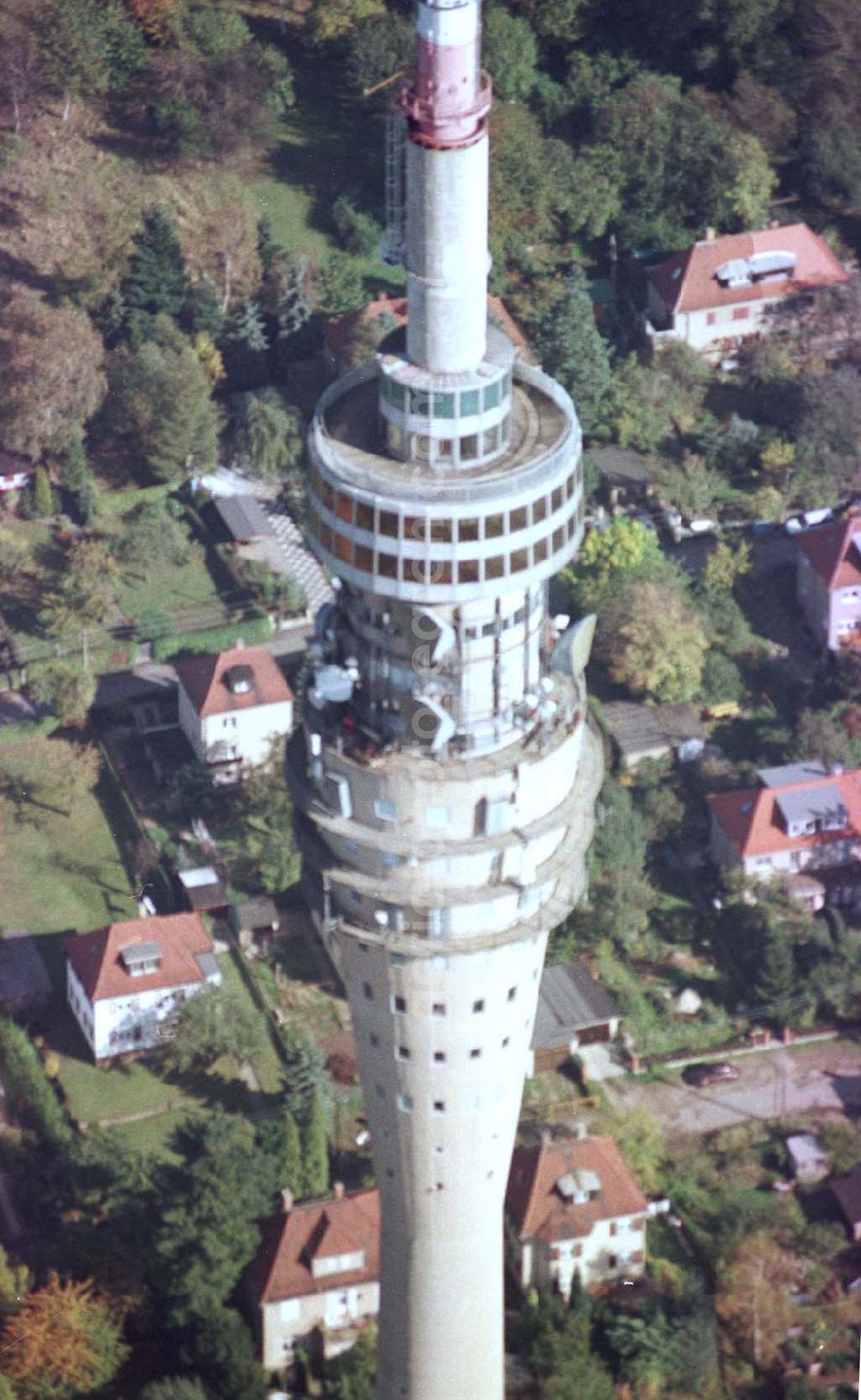 Aerial image Dresden - Fernsehturm Dresden Klotsche