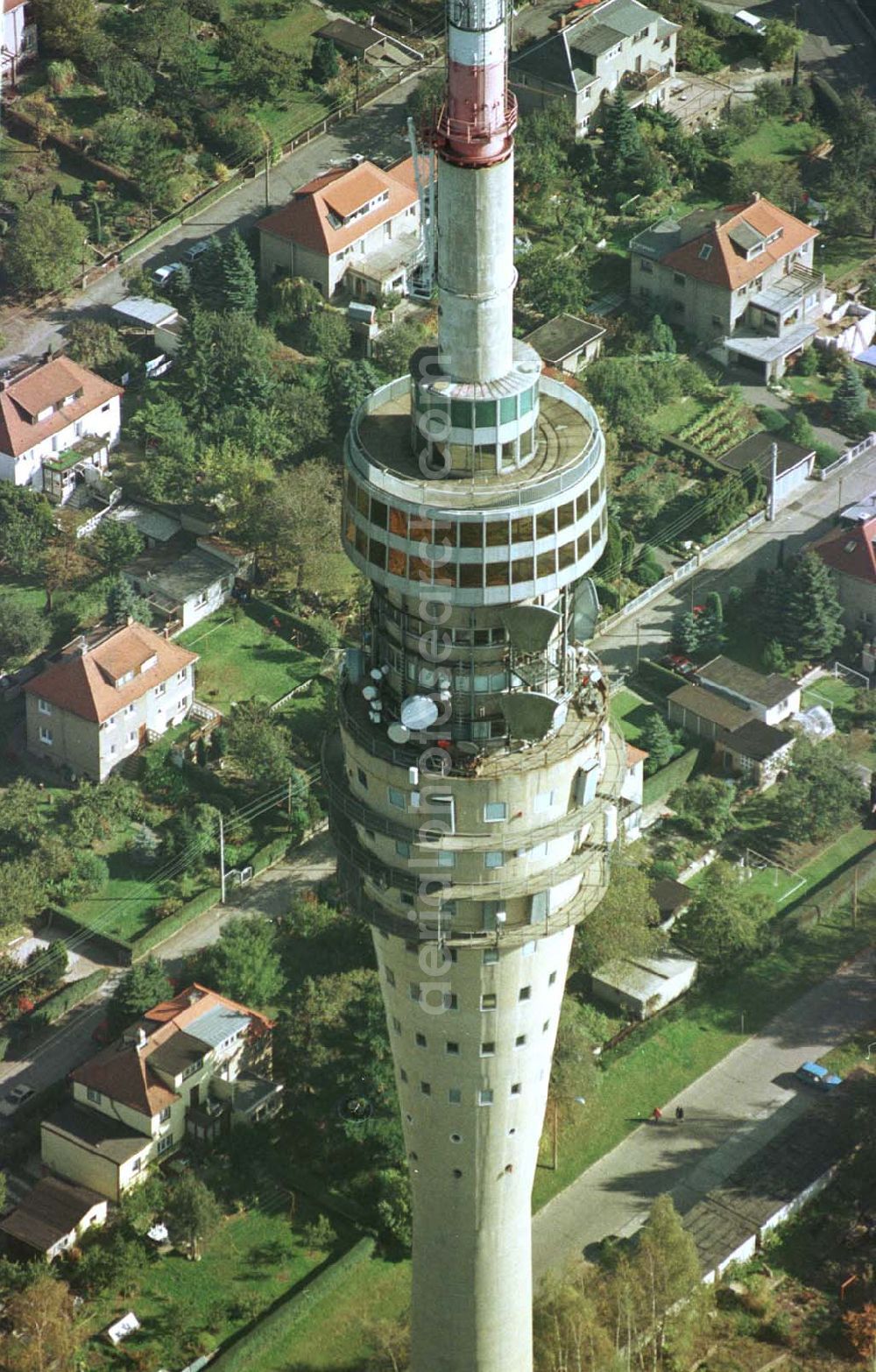 Aerial photograph Dresden - Fernsehturm Dresden Klotsche