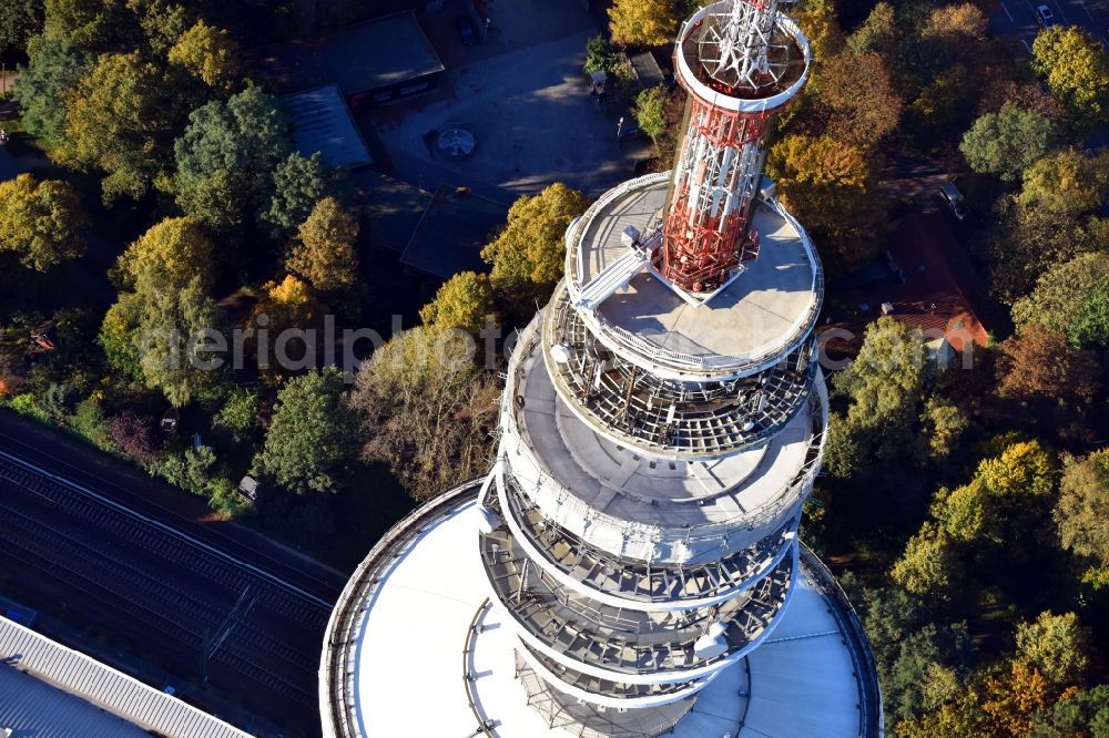 Aerial photograph Hamburg - The Heinrich-Hertz-Turm in Hamburg