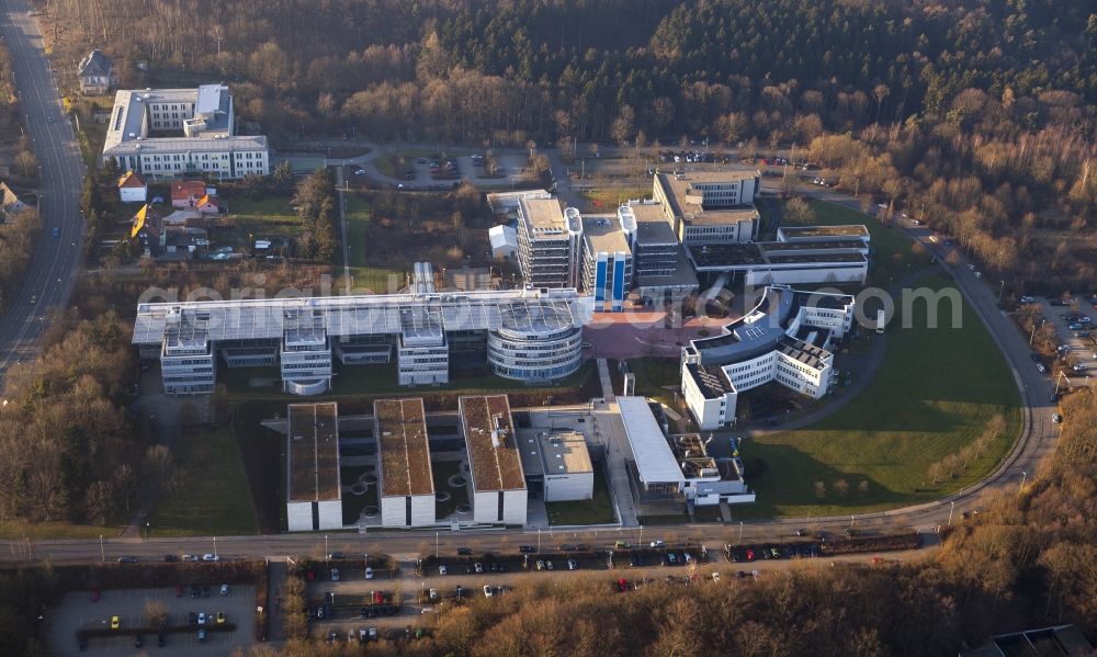 Aerial image Hagen - View of the distance university Hagen in the state North Rhine-Westphalia