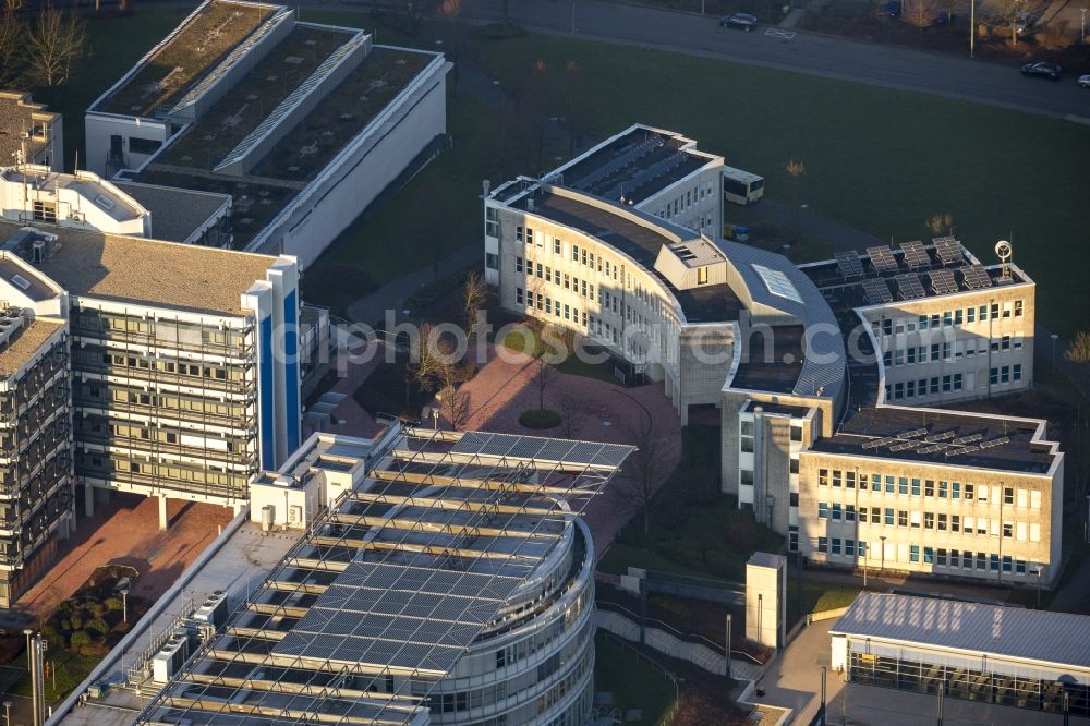 Hagen from the bird's eye view: View of the distance university Hagen in the state North Rhine-Westphalia