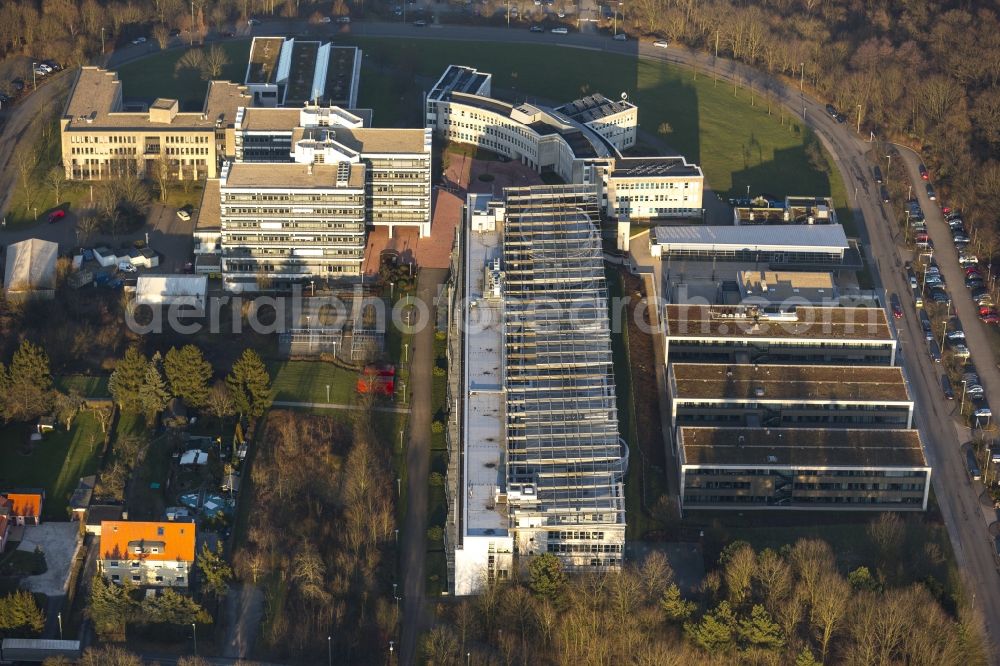 Aerial photograph Hagen - View of the distance university Hagen in the state North Rhine-Westphalia