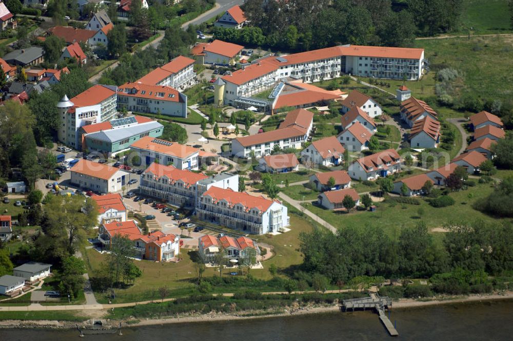 Rerik from above - Blick auf die fertige Erweiterungsbaustelle am Feriendorf der AWO-SANO GmbH. Ausführende Baufirma : D. Schröder Bauunternehmung KG Bruehl Hirnsdorfstraße 60, 19412 Brühl, Tel.: 03848320917, Projektsteuerung: Matrix Consultants Planungs mbH, Dr. Ing. Ali Labib M.Mahmoud, Haffwinkel 17 d, 18230 Rerik; http://