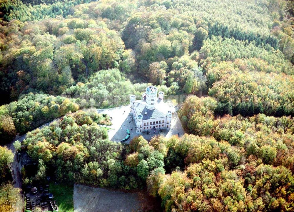 Aerial photograph Granitz auf Rügen / MV - Fertig rekonstruiertes Jagdschloß Granitz auf Rügen.