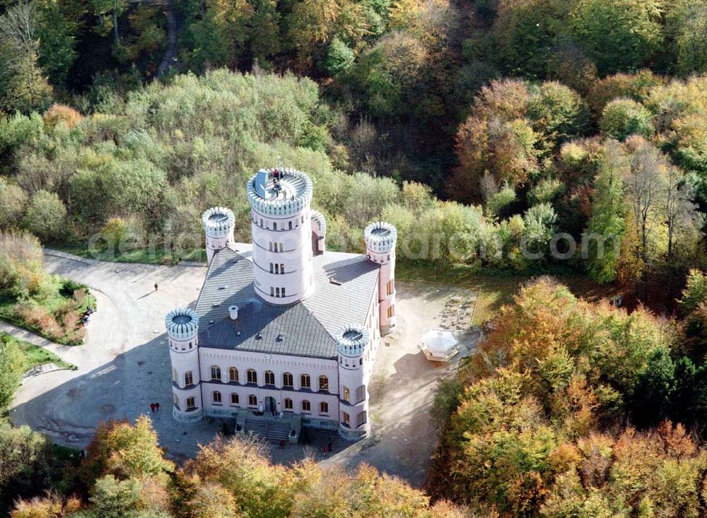 Aerial photograph Granitz auf Rügen / MV - Fertig rekonstruiertes Jagdschloß Granitz auf Rügen.