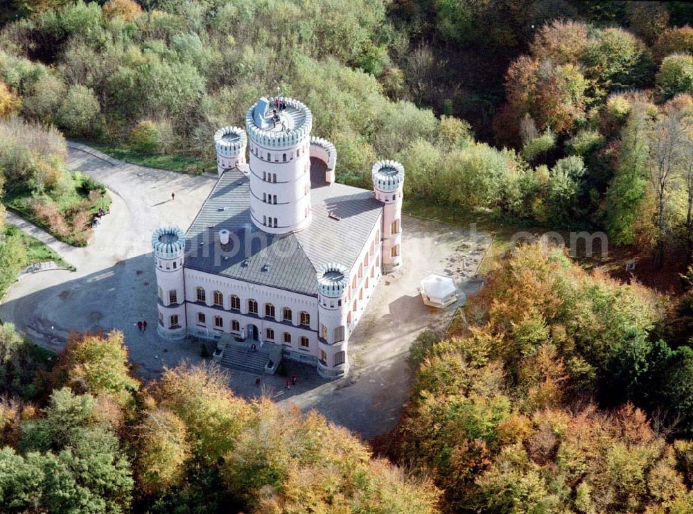 Granitz auf Rügen / MV from above - Fertig rekonstruiertes Jagdschloß Granitz auf Rügen.