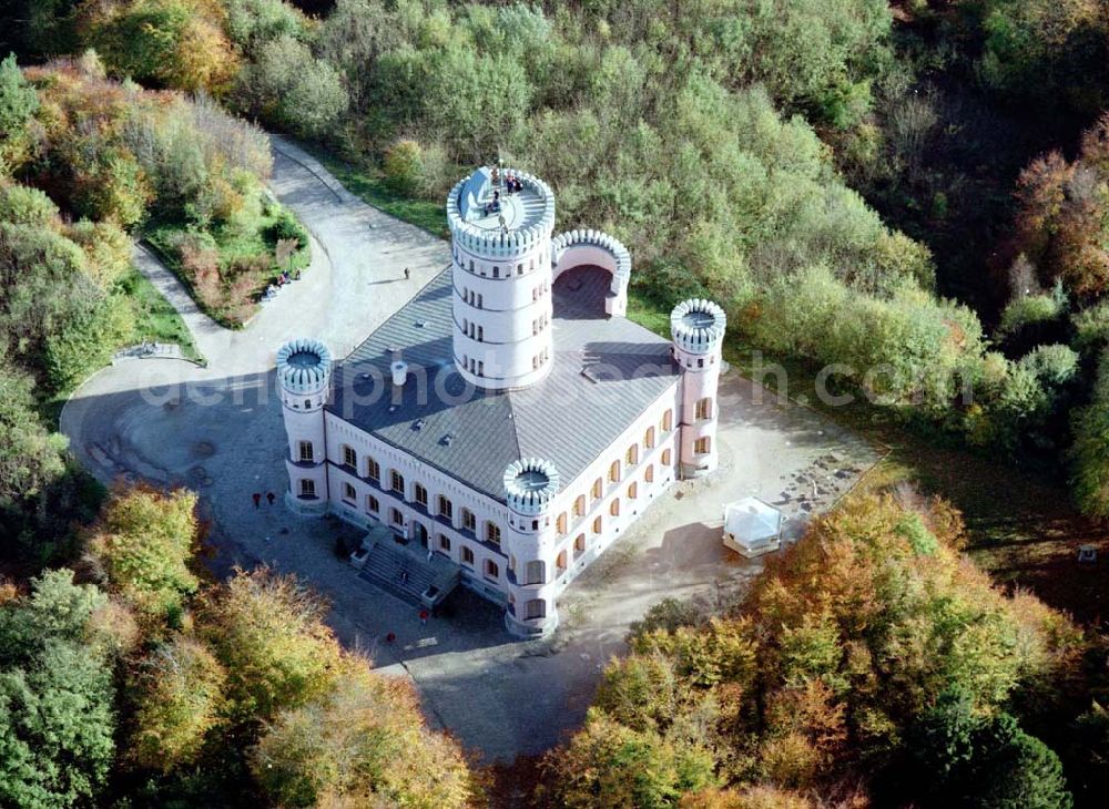 Granitz auf Rügen / MV from the bird's eye view: Fertig rekonstruiertes Jagdschloß Granitz auf Rügen.