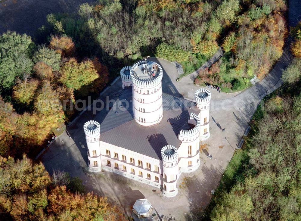 Granitz auf Rügen / MV from above - Fertig rekonstruiertes Jagdschloß Granitz auf Rügen.