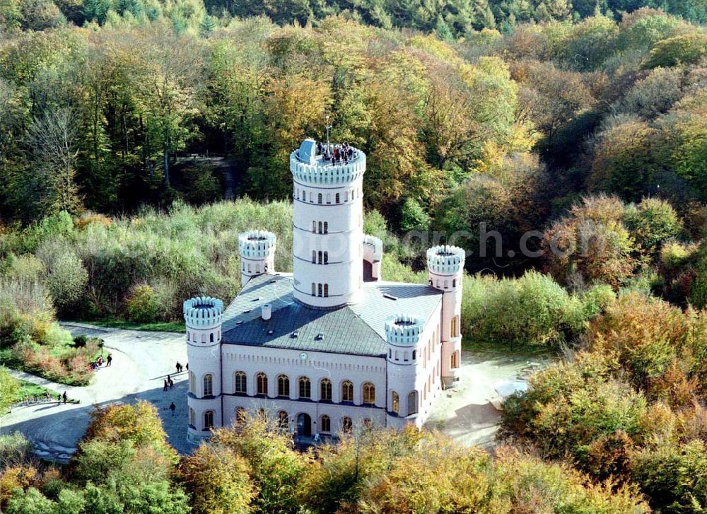 Aerial photograph Granitz auf Rügen / MV - Fertig rekonstruiertes Jagdschloß Granitz auf Rügen.