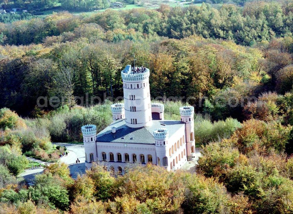 Granitz auf Rügen / MV from above - Fertig rekonstruiertes Jagdschloß Granitz auf Rügen.