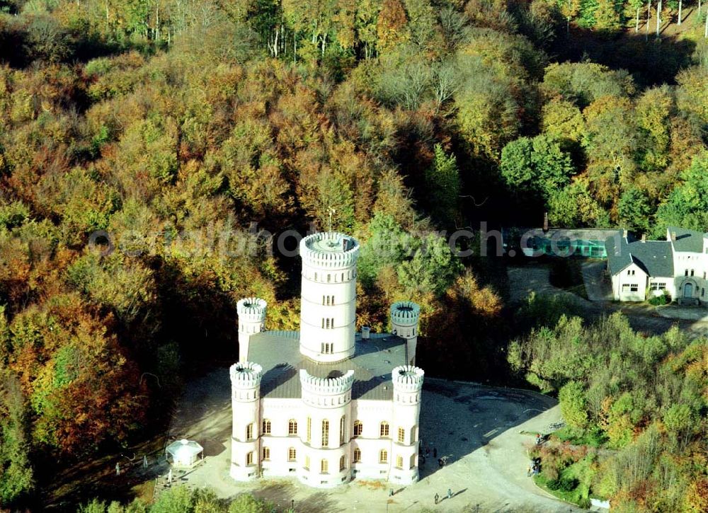 Aerial photograph Granitz auf Rügen / MV - Fertig rekonstruiertes Jagdschloß Granitz auf Rügen.