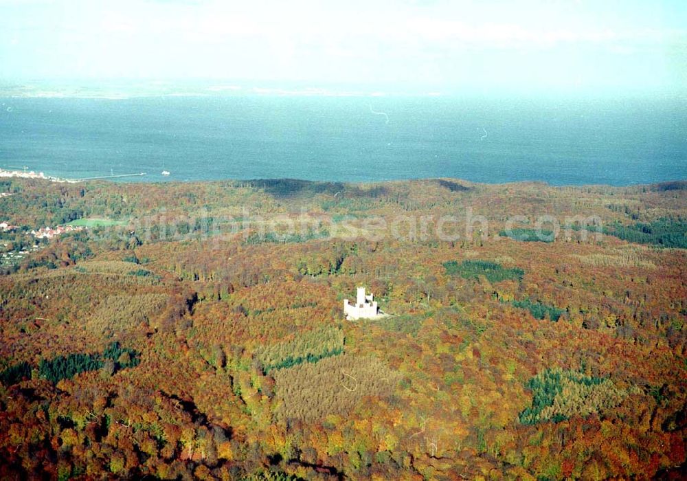 Aerial photograph Granitz auf Rügen / MV - Fertig rekonstruiertes Jagdschloß Granitz auf Rügen.