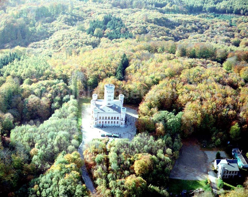 Aerial image Granitz auf Rügen / MV - Fertig rekonstruiertes Jagdschloß Granitz auf Rügen.