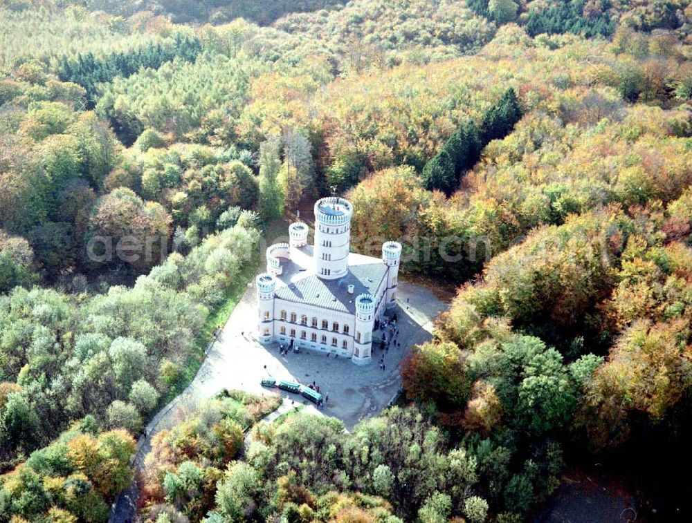 Aerial photograph Granitz auf Rügen / MV - Fertig rekonstruiertes Jagdschloß Granitz auf Rügen.