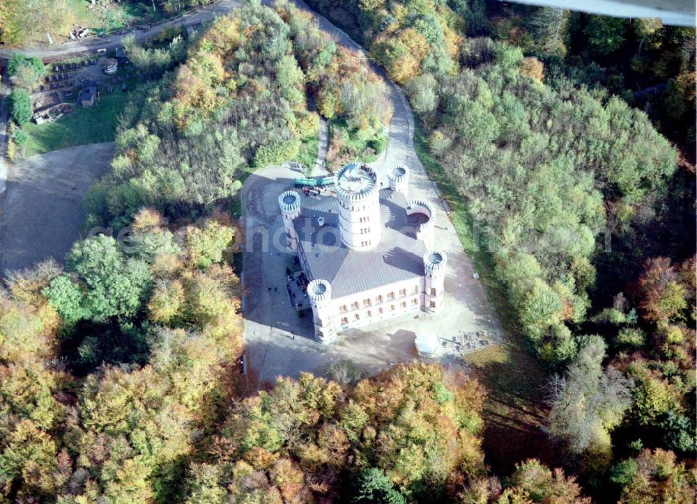 Granitz auf Rügen / MV from the bird's eye view: Fertig rekonstruiertes Jagdschloß Granitz auf Rügen.