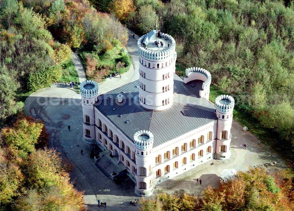 Aerial photograph Granitz auf Rügen / MV - Fertig rekonstruiertes Jagdschloß Granitz auf Rügen.