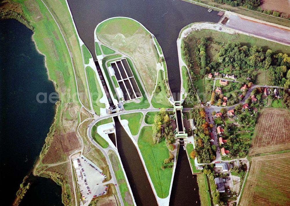 Aerial photograph Rothensee - Fertige Doppelsparschleuse Rothensee.