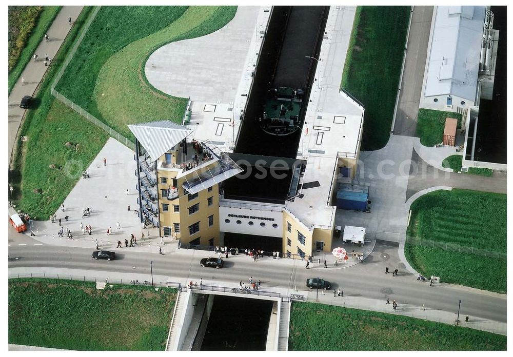 Aerial photograph Rothensee - Fertige Doppelsparschleuse Rothensee.