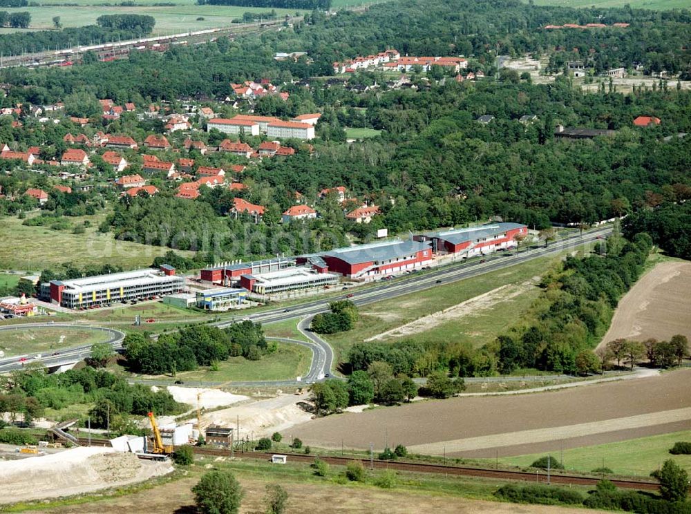 Wustermark - Brandenburg from above - Fertiges Factory-Outlet-Centers an der B5 bei Wustermark / Brandenburg.