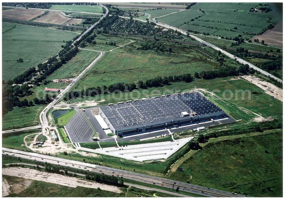 Aerial image Berlin - Pankow - Fertiges LDZ - Nord - Logistikzentrum der BLEG im Gewerbegebiet Pankow - Nord am Berliner Ring.