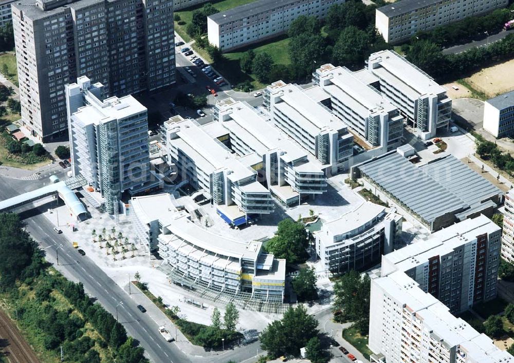 Berlin - Lichtenberg from above - Fertiggestellter Storkower Bogen in der Storkower Straße 207 in Berlin-Lichtenberg.